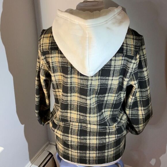 WeSC Liam Hoodie Shacket, Unisex Men- M, Women- L. NWT. Skater! Flannel hoodie - Picture 8 of 13